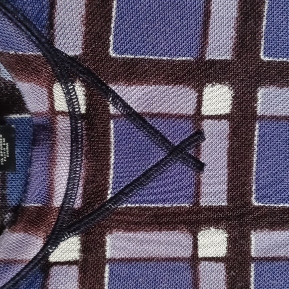 Marc by Marc Jacobs "Skipper" Blue Check Sweatshirt- Sz. Lrg - Picture 7 of 15